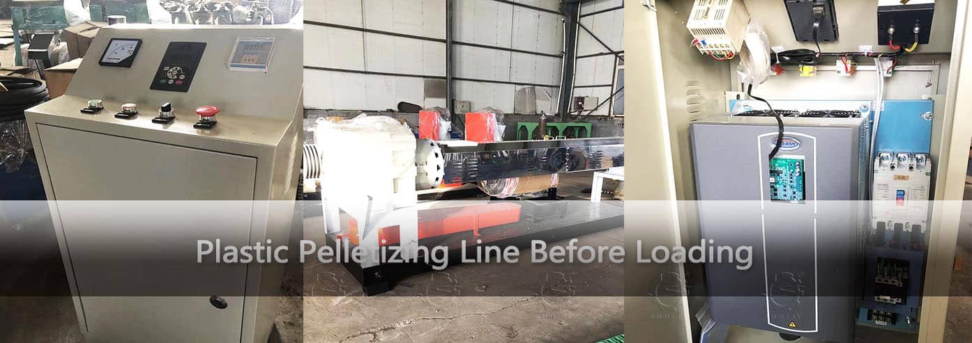Plastic Pelletizing Line Before Loading
