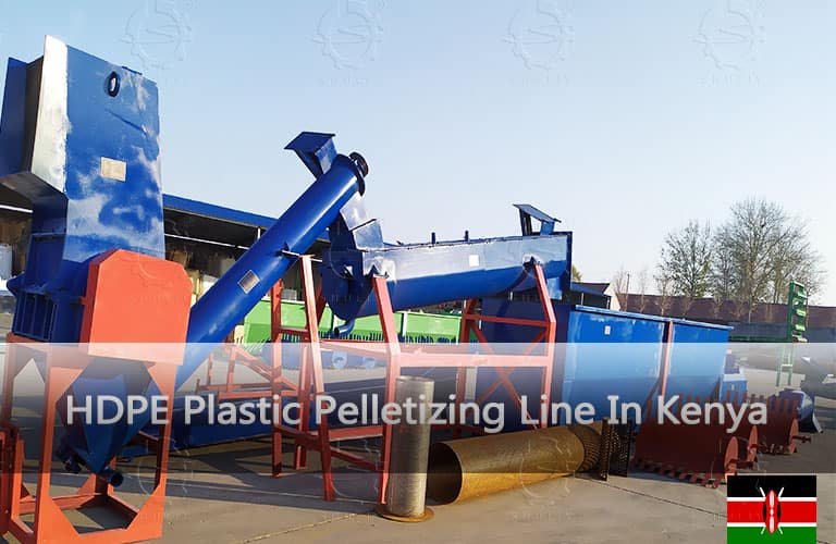 HDPE Plastic Pelletizing Line In Kenya